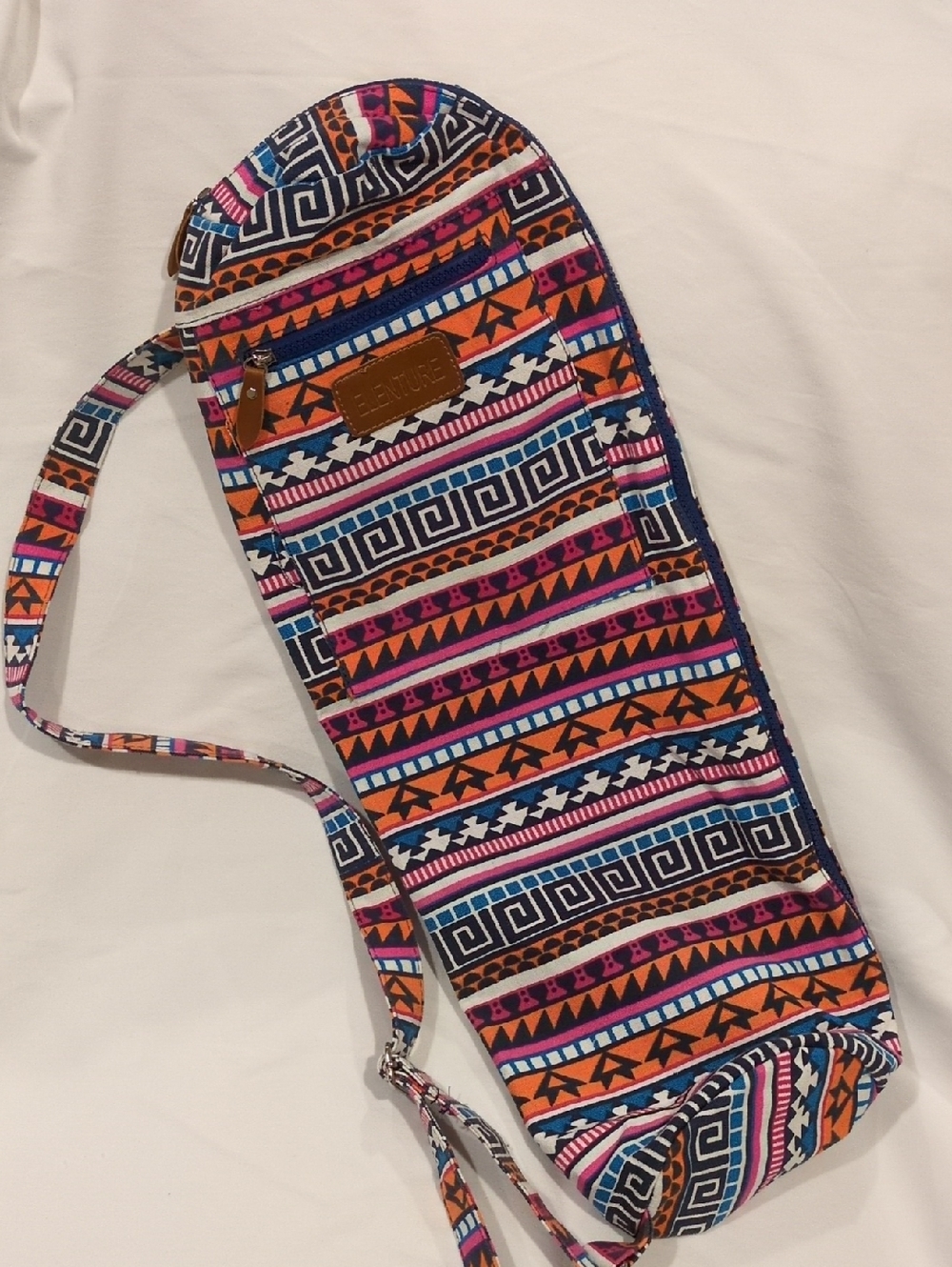 Elenture Colorful Aztec-Pattern Yoga Mat Bag - Multi-Color